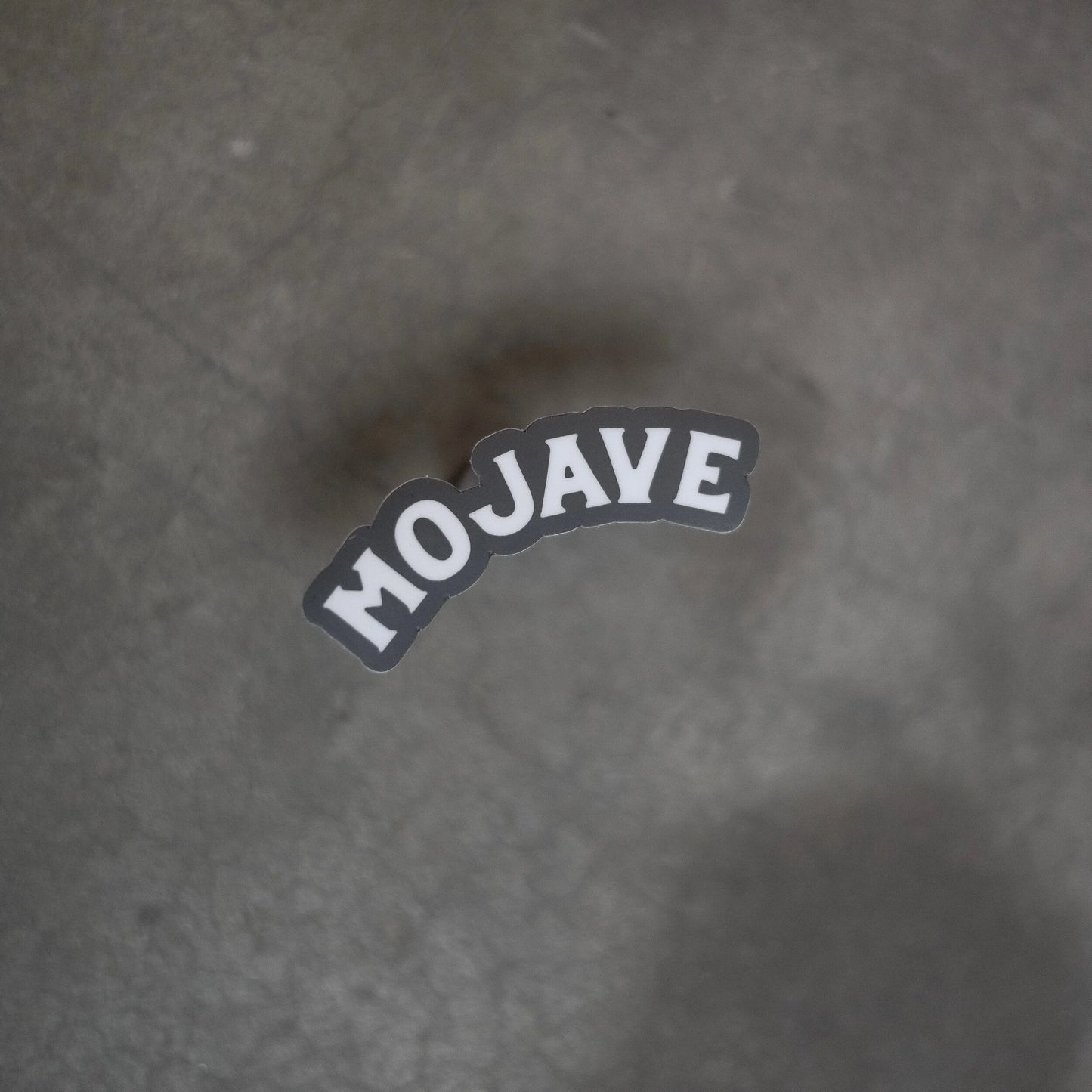 “MOJAVE” Sticker - White/Black