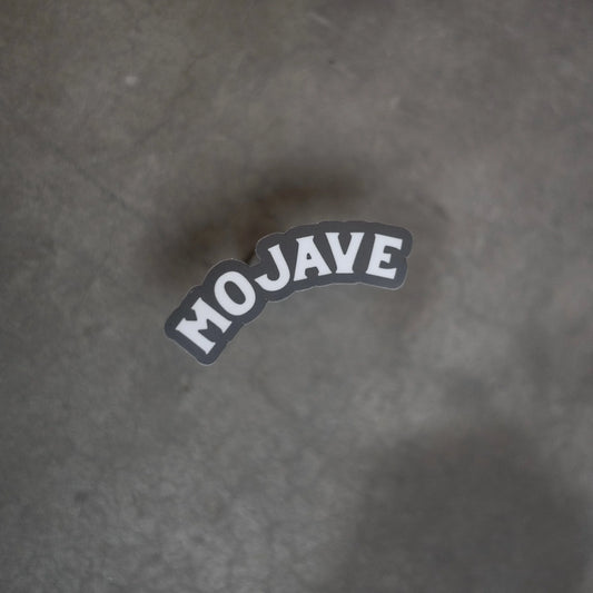 “MOJAVE” Sticker - White/Black